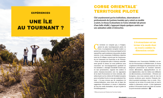 Magazine Qui : grand angle tourisme durable